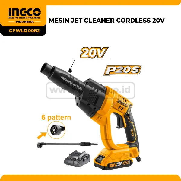 CPWLI20082 - (MESIN JET CLEANER CORDLESS 20V ==> CPWLI20362)
