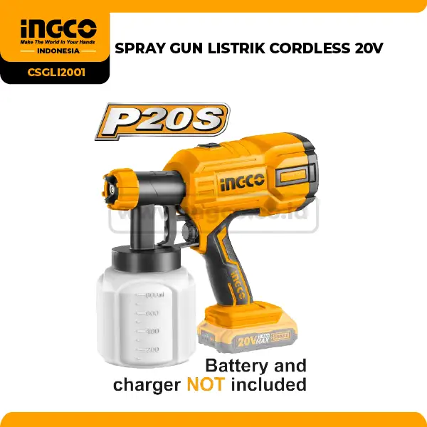 CSGLI2001 - (SPRAY GUN LISTRIK CORDLESS 20V) => CSGLI2003
