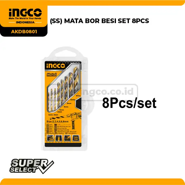 AKDB0801 - MATA BOR BESI SET 8PCS 