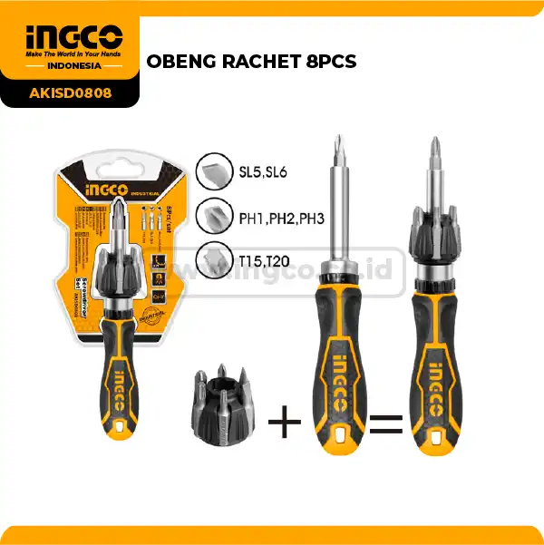 AKISD0808 - (OBENG RACHET 8PCS !)