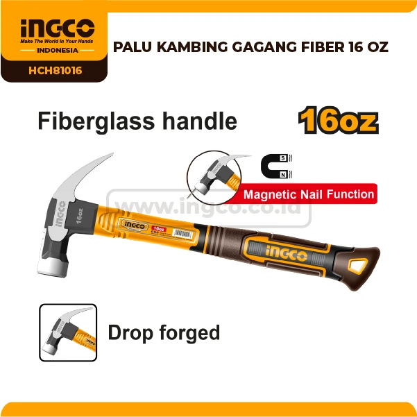 HCH81016 - PALU KAMBING GAGANG FIBER 16 OZ