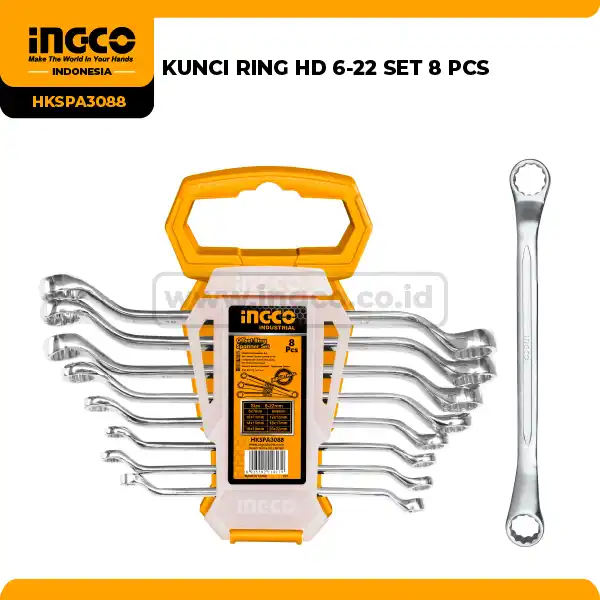HKSPA3088 - KUNCI RING HD 6-22 SET 8 PCS